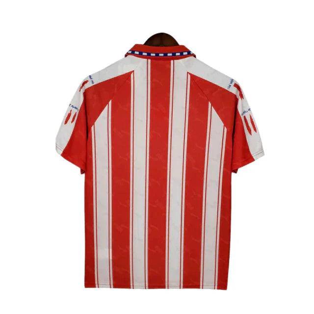 Camisa Atlético de Madrid Retrô 1994/1995 Branca e Vermelha - Puma - JH ESPORTES - CAMISA DE TIMES