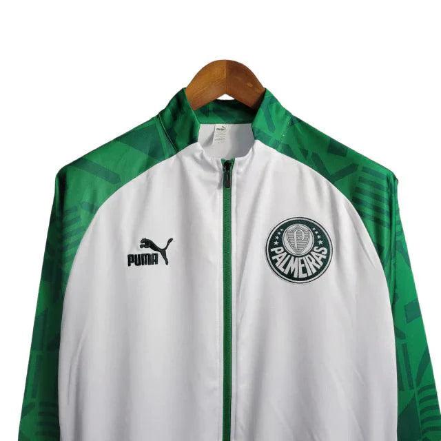 Jaqueta Palmeiras 23/24 Masculino Puma - Branca com detalhes em verde - JH ESPORTES - CAMISA DE TIMES