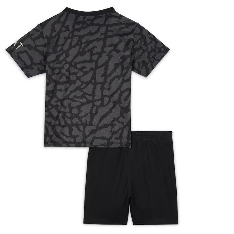 Conjunto Infantil PSG lll 2023/24 Preto - Modelo Torcedor