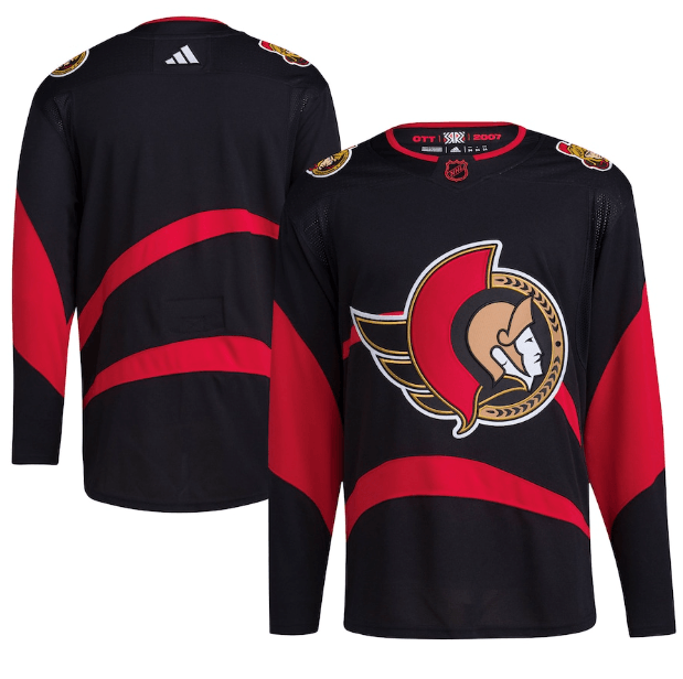 Jersey Ottawa Senators Reverse Retrô 2.0