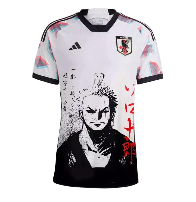 Camisa Japão RoronoaZoro 2024- Edição Especial Anime Torcedor Masculino Branco