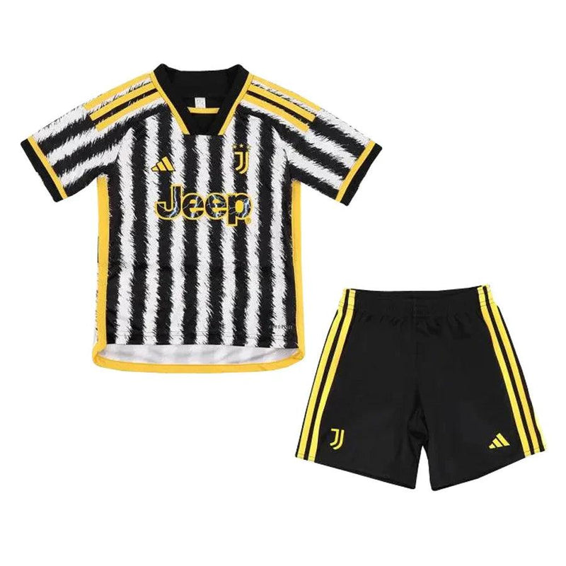 Conjunto Infantil Juventus l 2023/24 Listrada - Modelo Torcedor