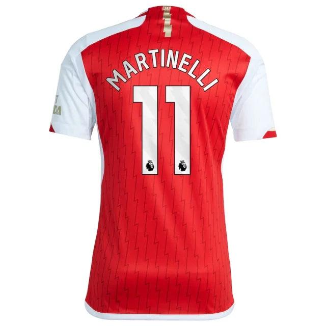 Camisa Arsenal I Titular 23/24 - Adidas Torcedor Masculina - Personalizada MARTINELLI  N° 11