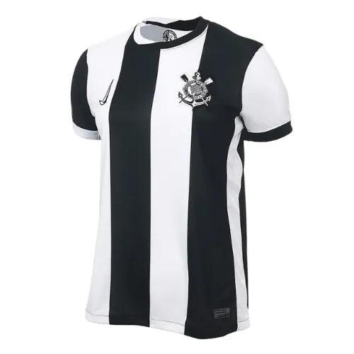 Camisa Corinthians Feminina Third 24/25 - Preta e Branca - JH ESPORTES - CAMISA DE TIMES