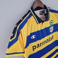 Camisa Retrô Parma I Champion 1999/00 Masculino Amarelo e Azul - JH ESPORTES - CAMISA DE TIMES