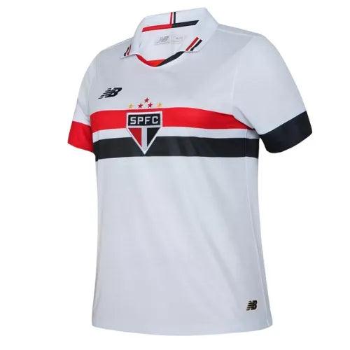 Camisa São Paulo Feminina Home 24/25 - Branca - JH ESPORTES - CAMISA DE TIMES