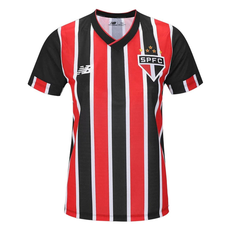 Camisa São Paulo Feminina Away 24/25 - Vermelha e Branca - JH ESPORTES - CAMISA DE TIMES