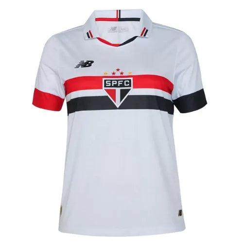 Camisa São Paulo Feminina Home 24/25 - Branca - JH ESPORTES - CAMISA DE TIMES