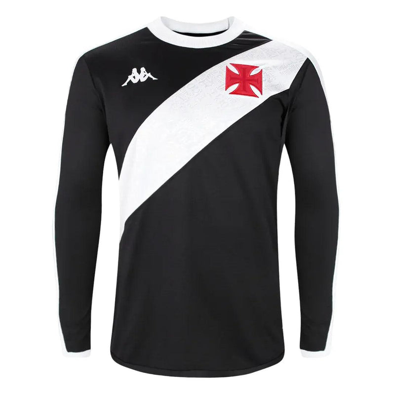 Camisa Vasco Home 24/25 Manga Longa - Preta e Branca - JH ESPORTES - CAMISA DE TIMES