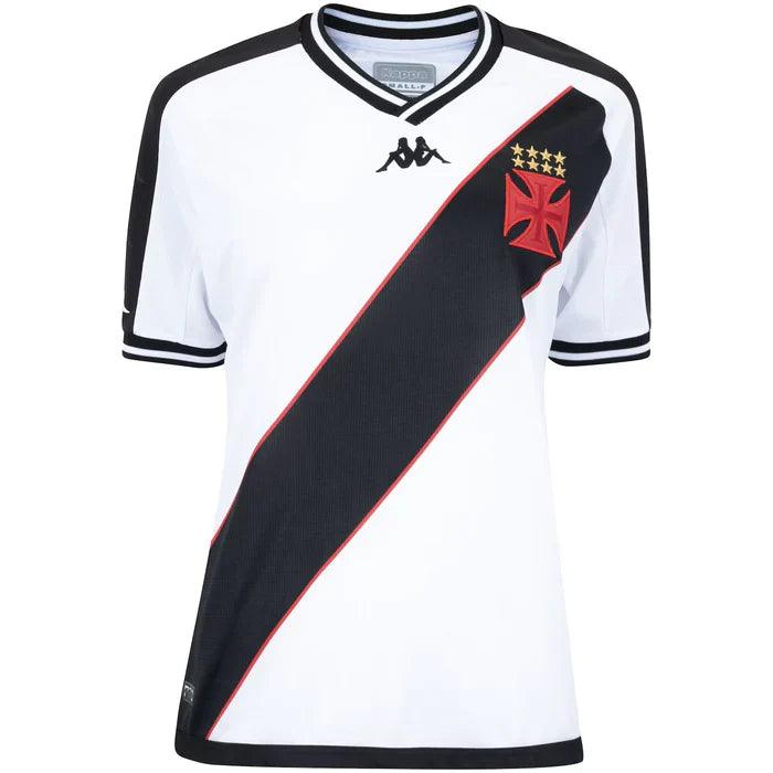 Camisa Vasco Away 24/25 Feminina - Branca e Preta - JH ESPORTES - CAMISA DE TIMES