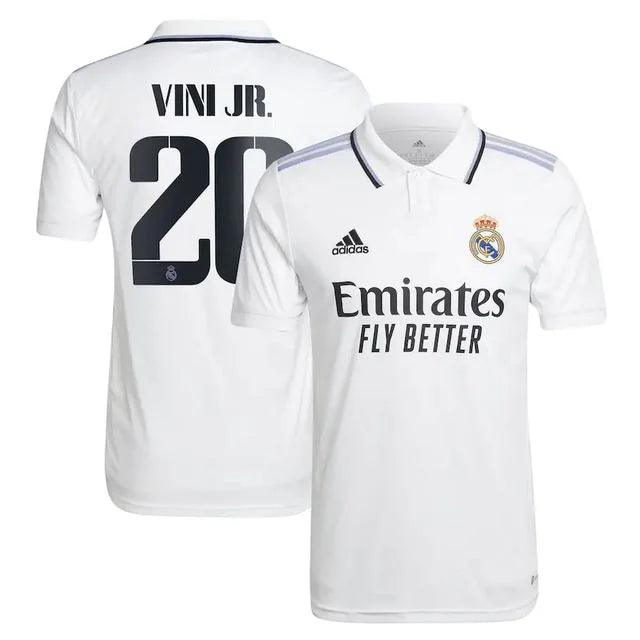 Camisa Real Madrid 22/23 - Adidas Torcedor Masculina Personalizada VINI JR. Nº20 - JH ESPORTES - CAMISA DE TIMES